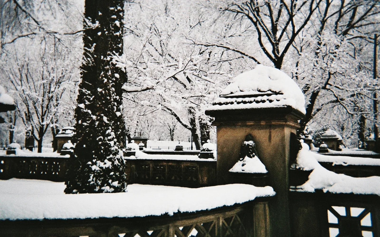 Bethesda Terrace Snow